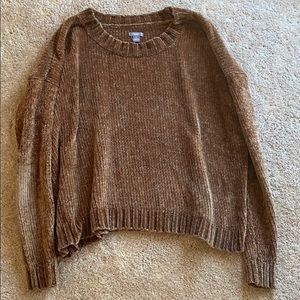 Aerie warm brown Chenille sweater